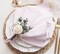 Set of 12 Light Pink Cotton Cloth Napkins, 17×17 in, Soft & Washable